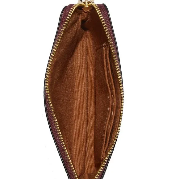 Coach Women's Corner Zip Wristlet In Signature Canvas With Varsity Motif - Picture 3 of 6